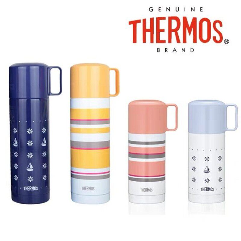 膳魔师不锈钢学生儿童真空水杯户外便携杯盖保温杯FEJ-503 353FEI