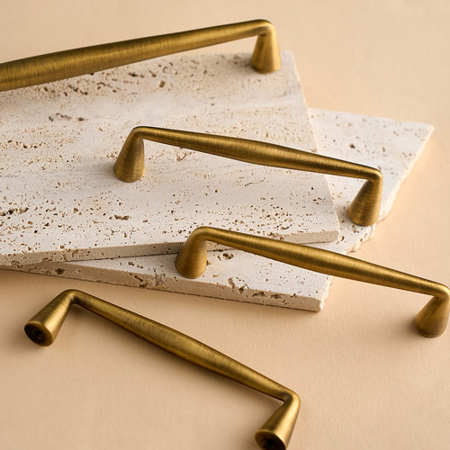 屿铜法式复古黄铜柜门拉手