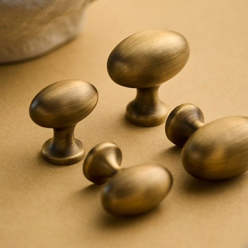 复古鸽子蛋黄铜拉手中古风古铜色