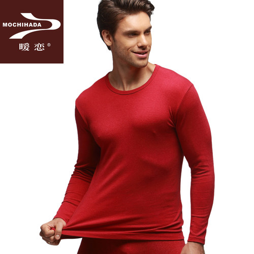 舒柔EKS701秋衣贴毛上衣男士保暖