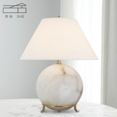 VC1 1Price美式 简约复古别墅客厅卧室床头书房云石台灯设计师台灯