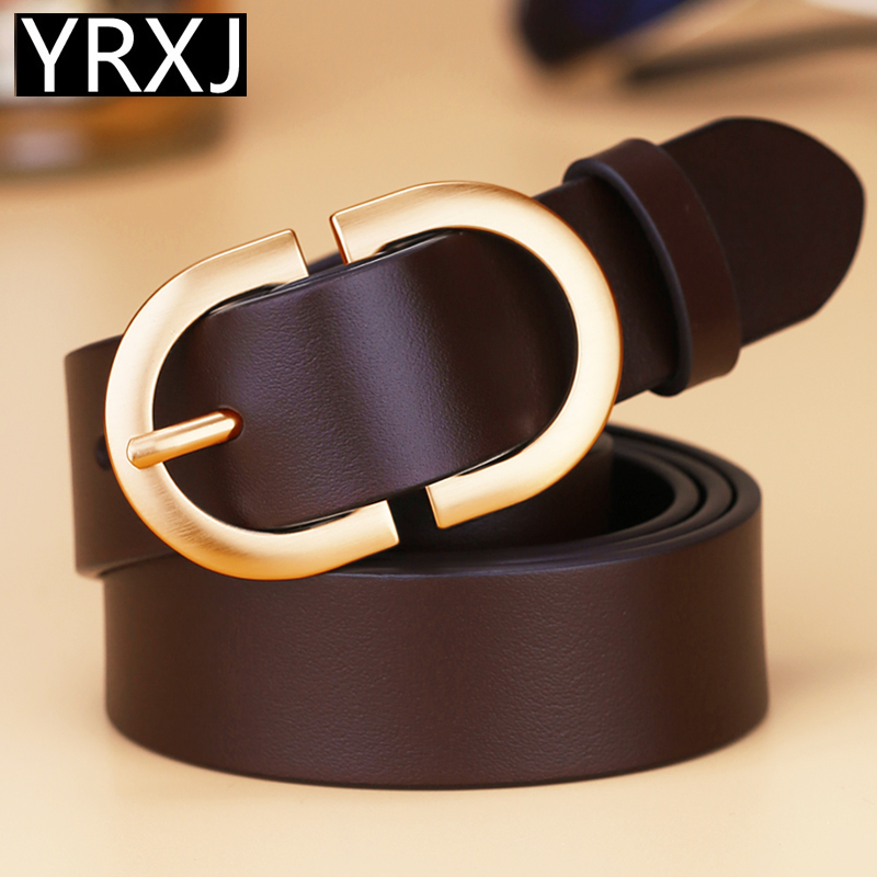 YRXJ头层牛皮皮带女休闲时尚百搭