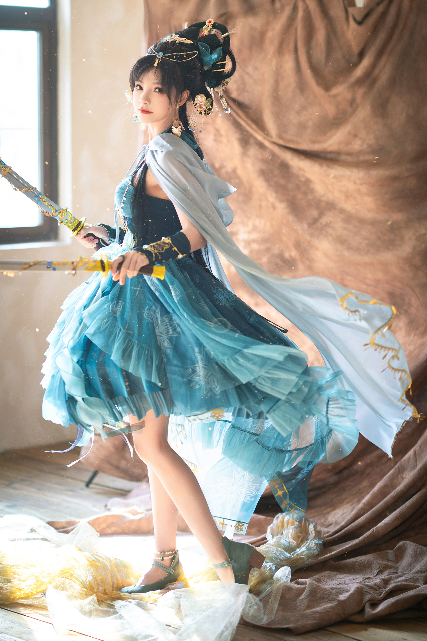 现货 星海之梦lolita敦煌飞天异域公主风情中华风洛丽塔原创长裙