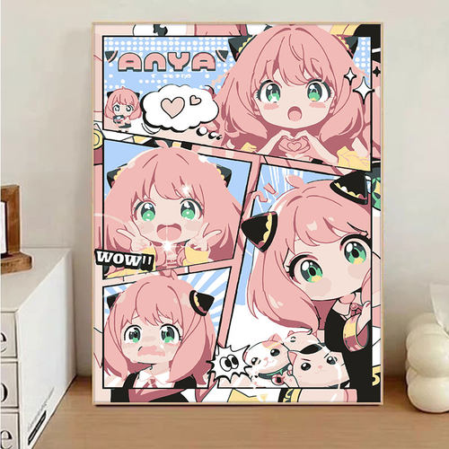 二次元动漫卡通DIY数字油画