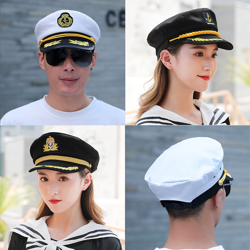 Navy cap men and women children perform stage show kindergarten student Police hat Air cap Sailor Captain Hatin the Accessories/Leather belt/Hat/Muffler , Hat  category - from Buy2taobao.com to provide professional Taobao agent buy service