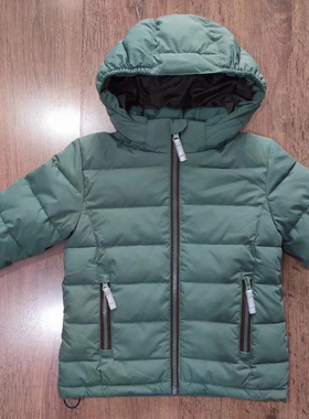 北欧订单reflex男童白鸭绒高克重羽绒服后背带羊羔绒锁温保暖抗风