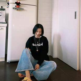 周雨彤同款卫衣女套头常规印花通勤