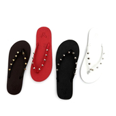 简约防滑 潮男女铆钉人字拖柳丁情侣英伦沙滩凉拖鞋 包邮 2025夏季