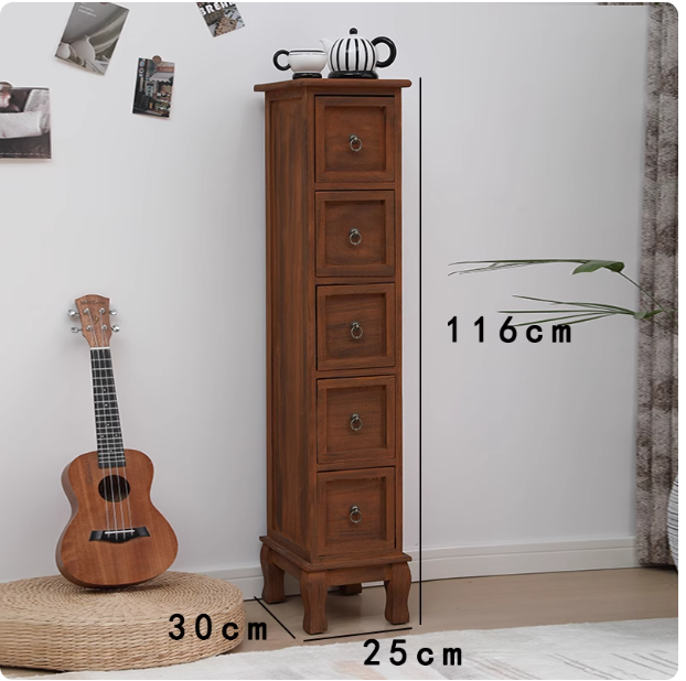 25cm窄夹缝柜抽屉式复古收纳柜