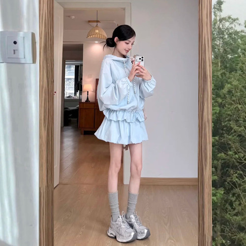 韩系多巴胺穿搭运动套装