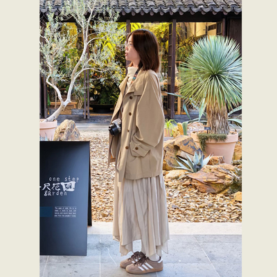 英伦风小个子风衣外套