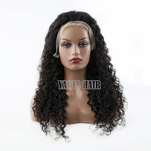 前蕾丝全人发真发假发头套 Frontal Lace Wigs water wave
