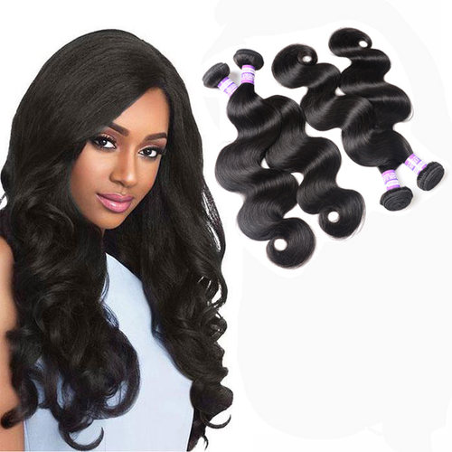 8A Indian Virgin Hair Body Wave 3 Bundles 印度发真人发帘