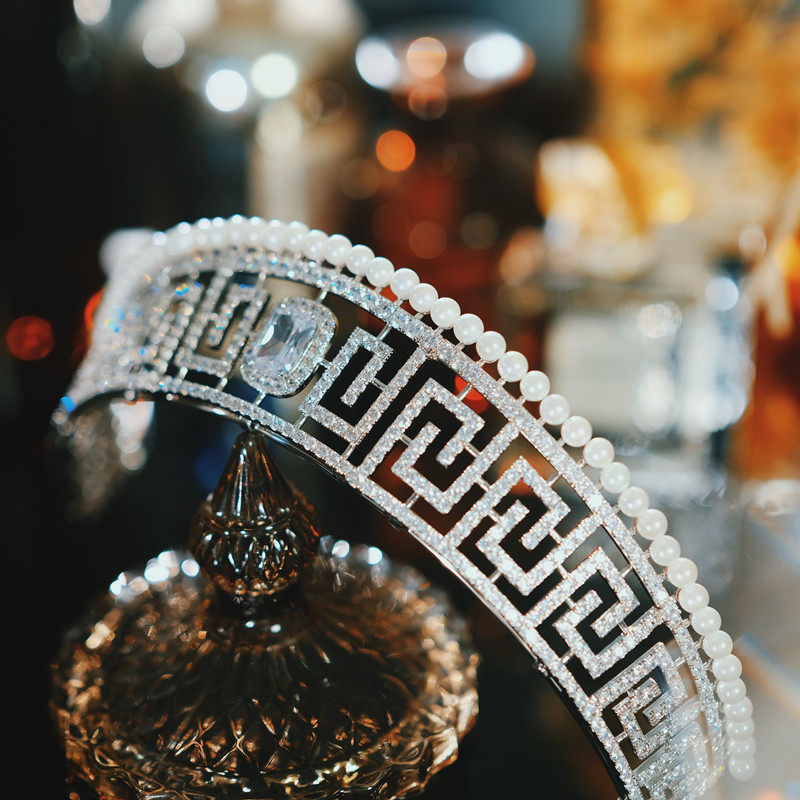 高级感欧式复古宫廷风百搭皇冠头饰新娘公主女王高端主婚纱王冠女