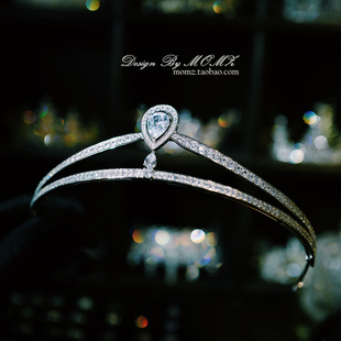 公主高端高级感皇冠头饰法式 新娘结婚婚纱礼成年女神生日王冠