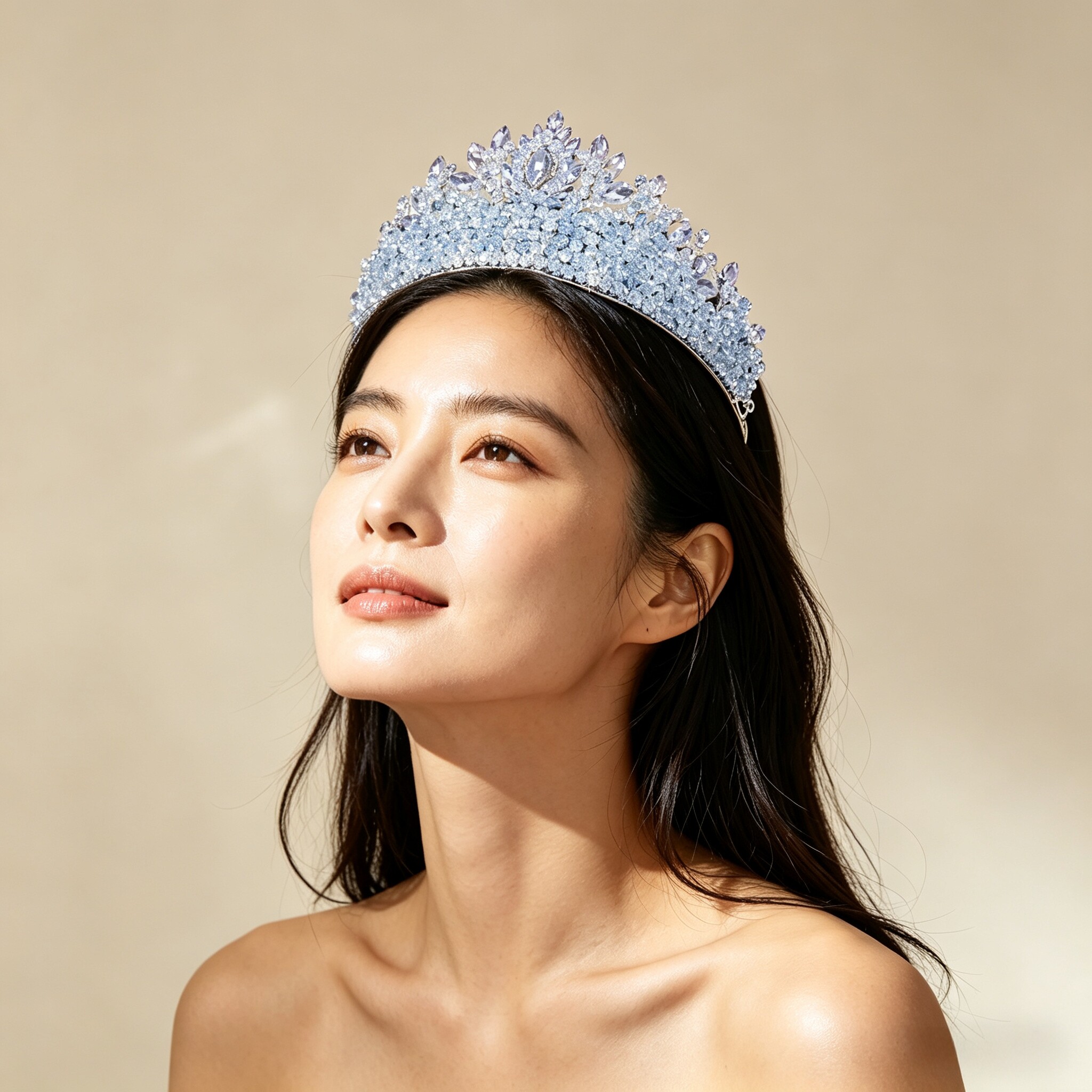 新娘水晶大皇冠高端婚礼结婚超仙森系主纱闺蜜礼物王冠大气韩式