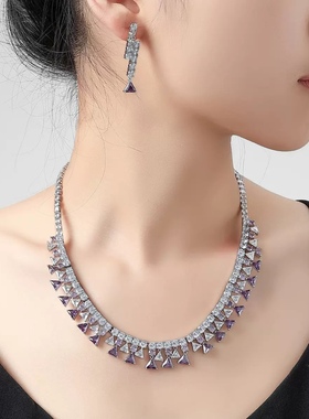 2025新款新娘项链套主婚纱晚礼服