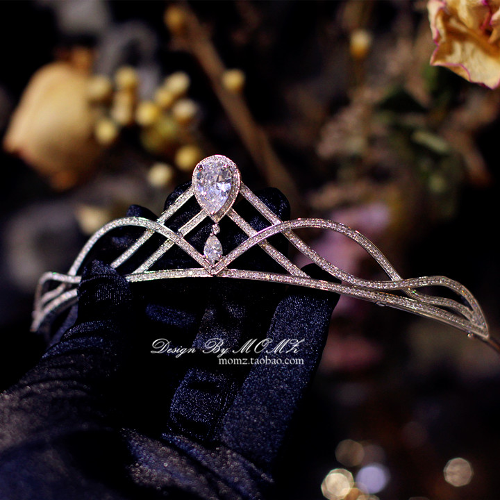 法式新娘高级感皇冠头饰女公主