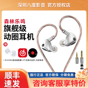 TWISTURA/逆转未来森林乐鸣WOODNOTE木振膜动圈可换线入耳式耳机