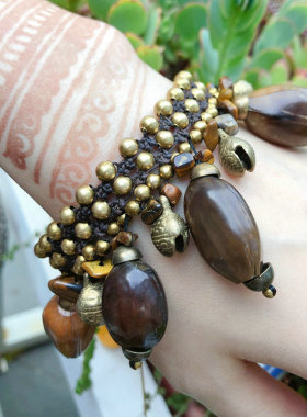 泰国蜡绳男女通用手链东南亚风