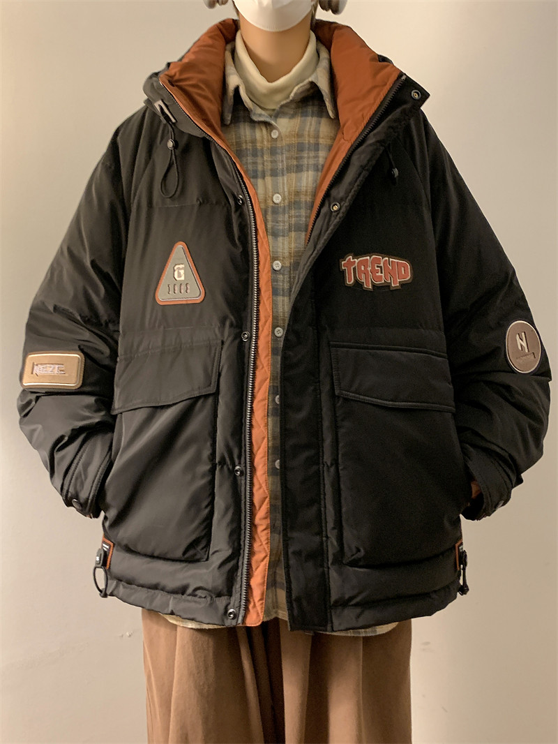 23/冬90%白鸭绒高品质连帽羽绒服工装外套2350-P320,男装羽绒服,电商A171
