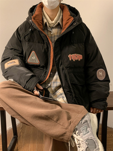 23/冬 90%白鸭绒高品质连帽羽绒服工装外套2350-P320图片