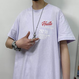 2021夏季新款潮流字母印花港风短袖T恤男女A2，男装T恤，电商A171