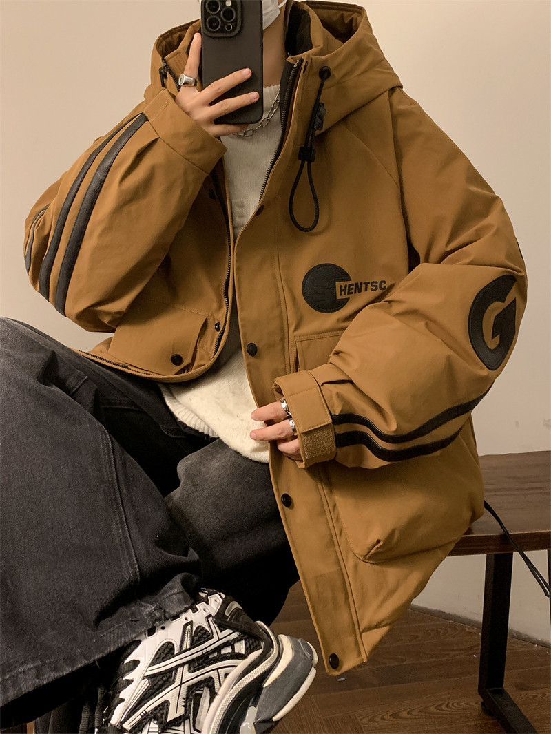 23/冬90%白鸭绒高品质连帽羽绒服工装外套2333-P320,男装羽绒服,电商A171
