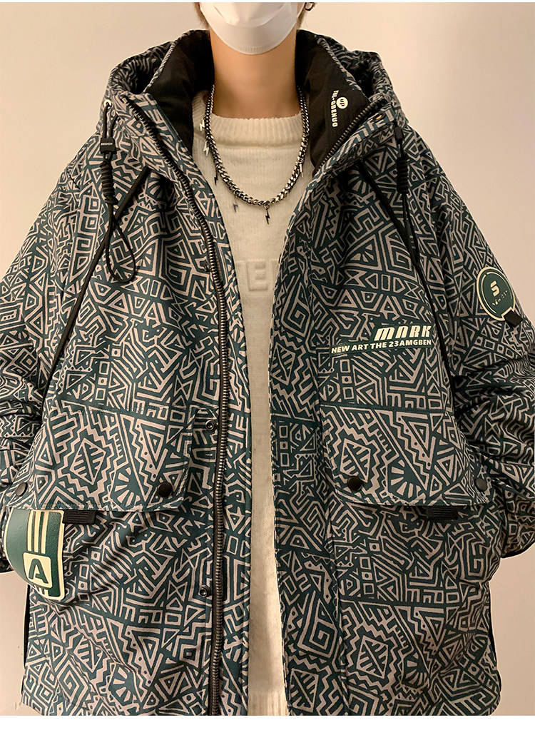 23/冬90%白鸭绒高品质连帽羽绒服工装外套2321-P310,男装羽绒服,电商A171