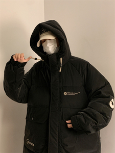 22/冬 90%白鸭绒高品质连帽羽绒服潮流大码外套2239-P300 控398元图片