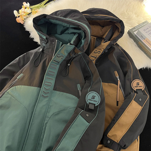 23/冬 90%白鸭绒高品质连帽羽绒服工装外套2337-P330图片