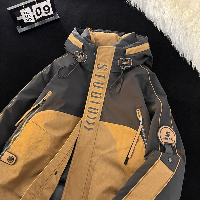 23/冬90%白鸭绒高品质连帽羽绒服工装外套2337-P330,男装羽绒服,电商A171