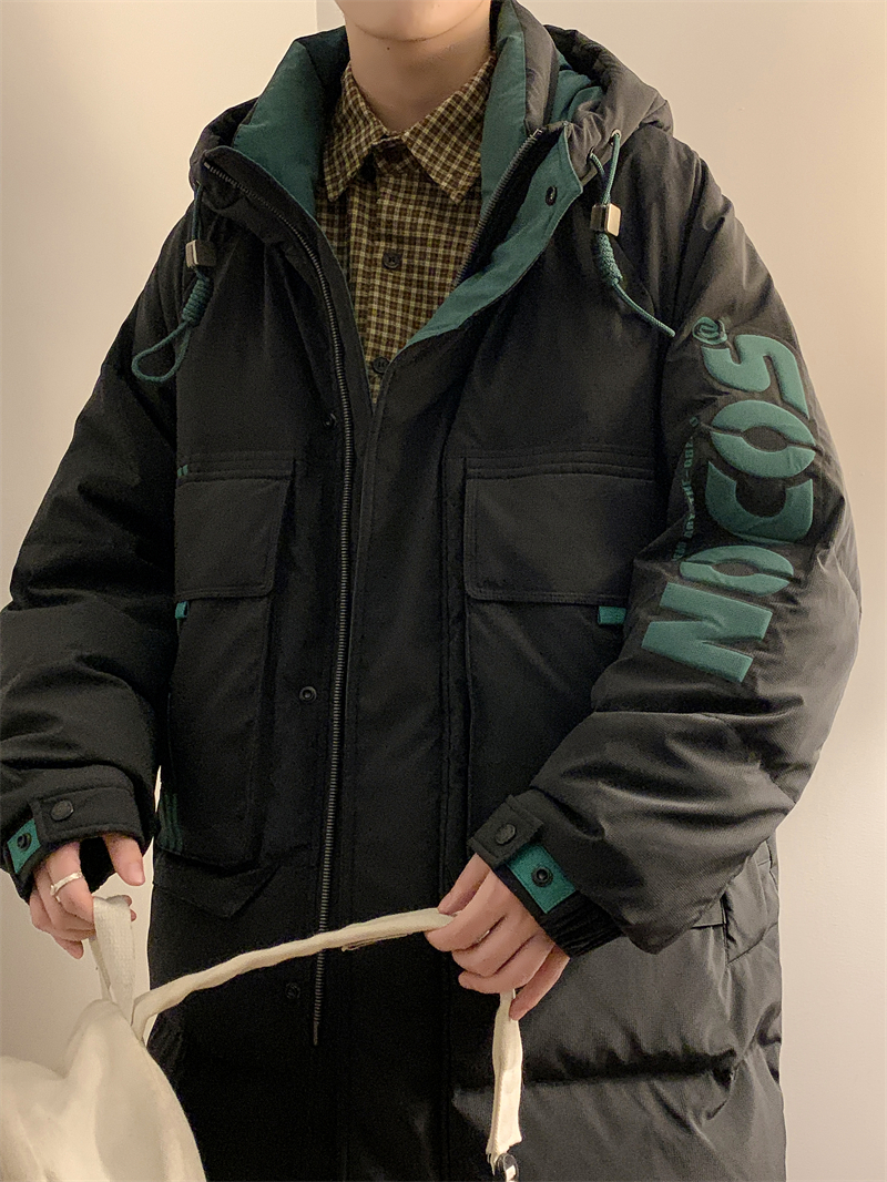 23/冬新款90%白鸭绒连帽加厚中长款羽绒服男1111-P360，男装羽绒服，电商A171