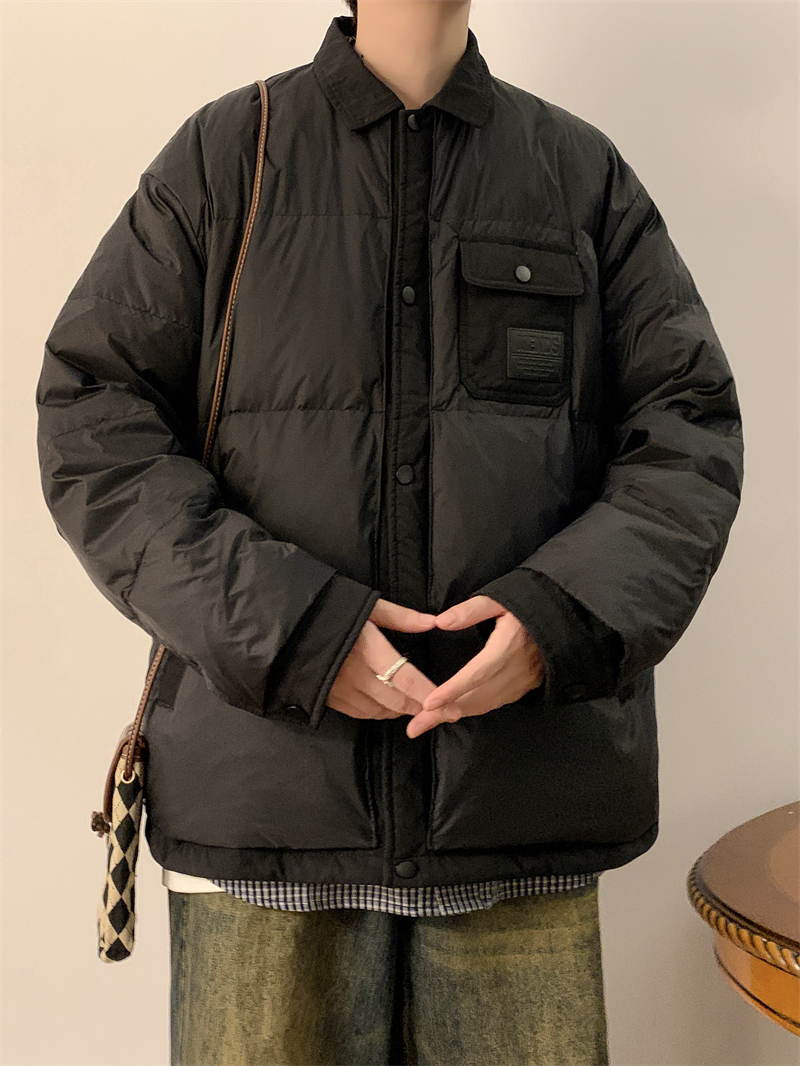23/冬90%白鸭绒高品质衬衫领羽绒服潮流大码外套2310-P245，男装羽绒服，电商A171