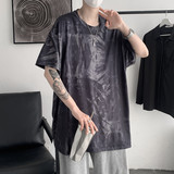@港风2021夏季新款潮流印花男士短袖T恤休闲宽松A19-P30控48，男装T恤，电商A171