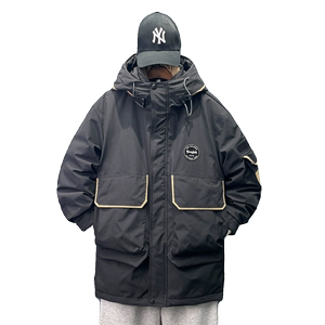 2023新款男士90白鸭绒户外工装连帽羽绒服男 23818-P360图片