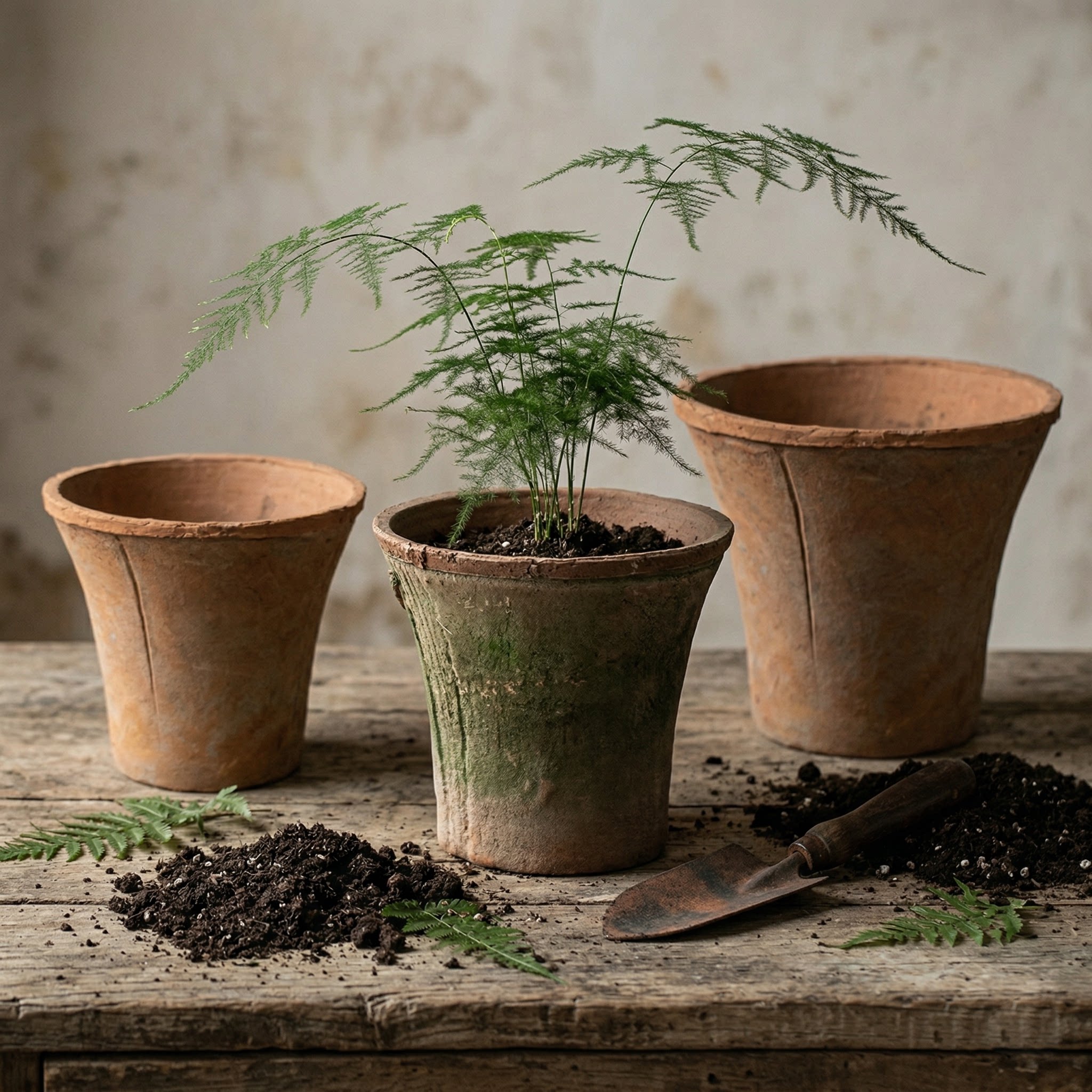 喇叭花盆红陶花盆陶土盆图片