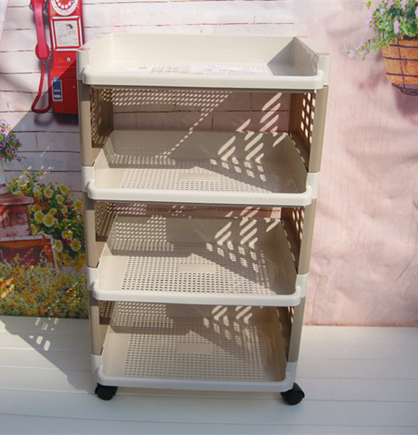 多层塑料落地卫生间整理架