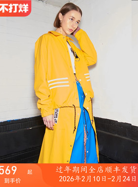 专柜正品/阿迪达斯 X OLIVIA OBLANC 联名男女休闲可拆卸外套