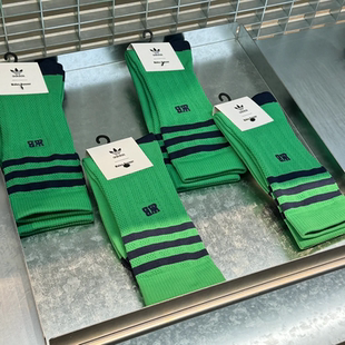 阿迪达斯 联名男女中筒时尚 三叶草 BONNER 运动袜 WALES 专柜正品