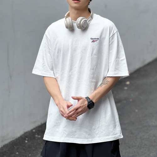 锐步男女纯棉舒适运动休闲短袖
