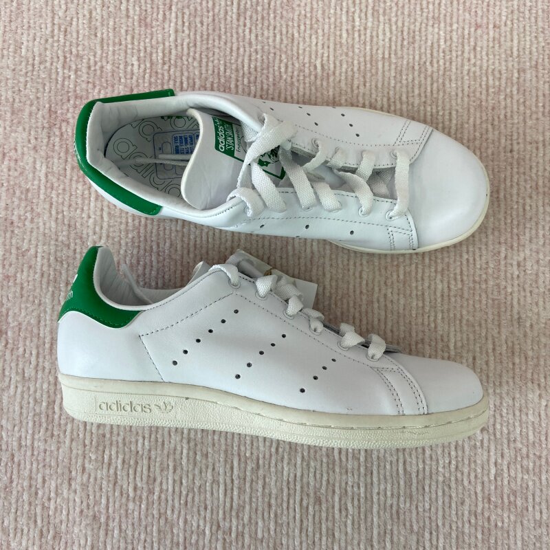 专柜正品/阿迪达斯 STAN SMITH 80S 女子经典复古绿尾运动休闲鞋