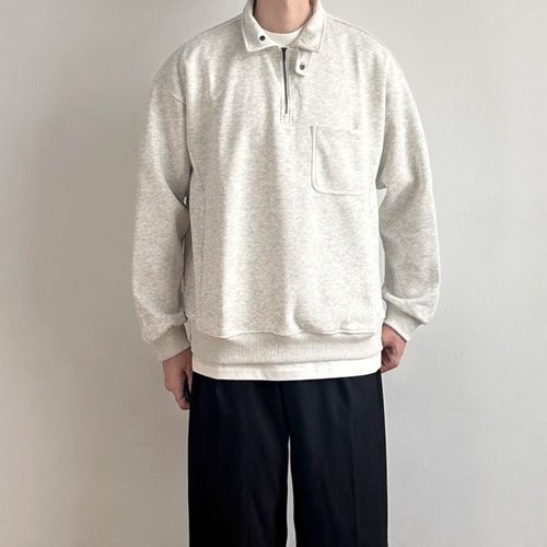 WHICHONE日系复古半拉连卫衣