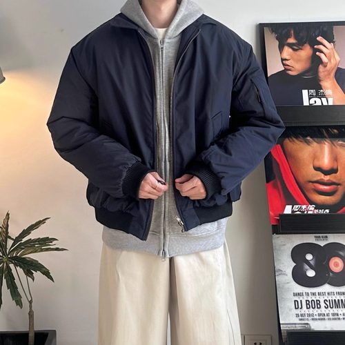 WHICHONE秋冬立领短款棉服夹克