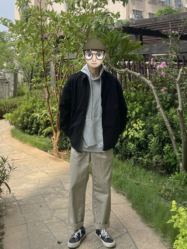 多口袋夹克外套WHICHONE翻领