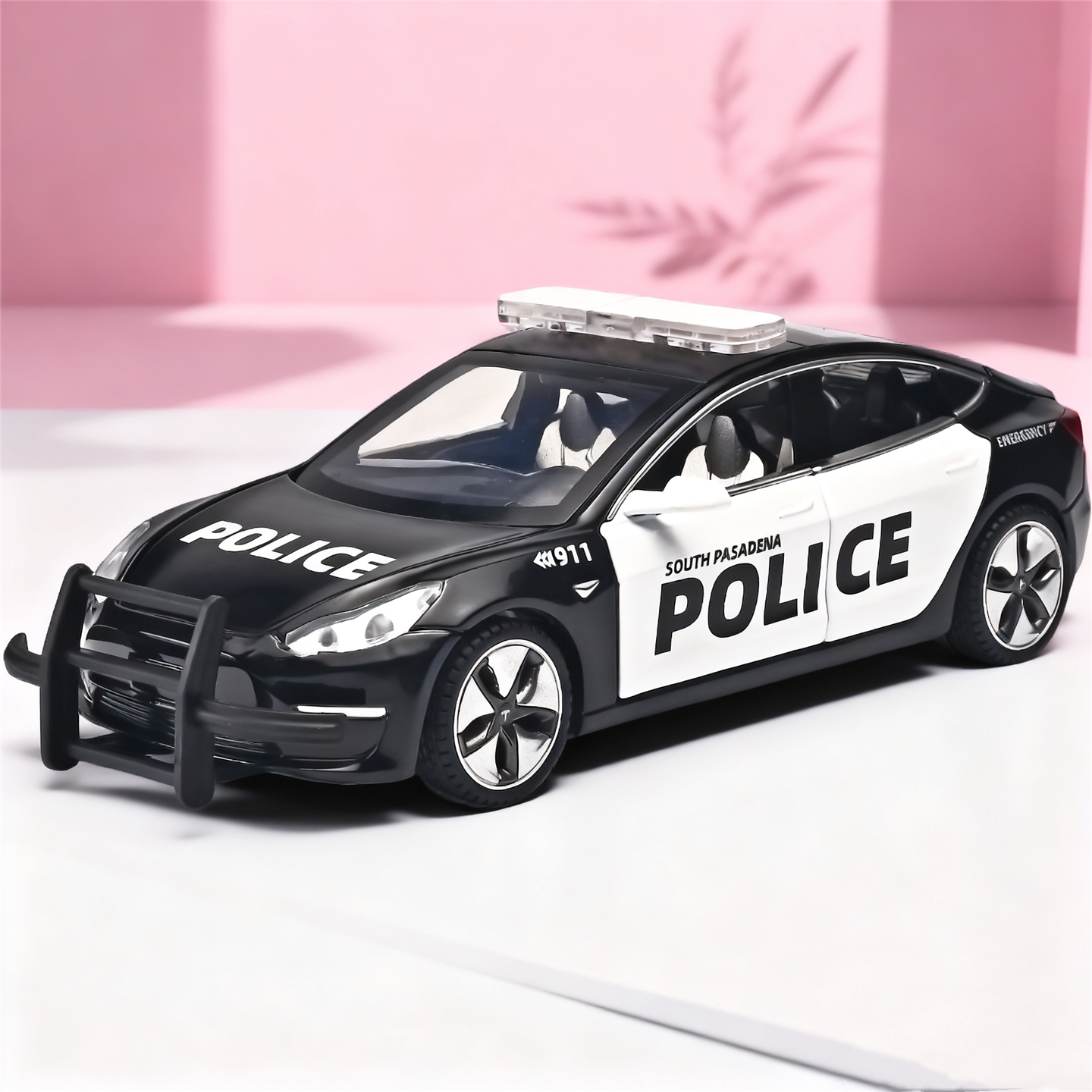 仿真特斯Model3警车汽车模型