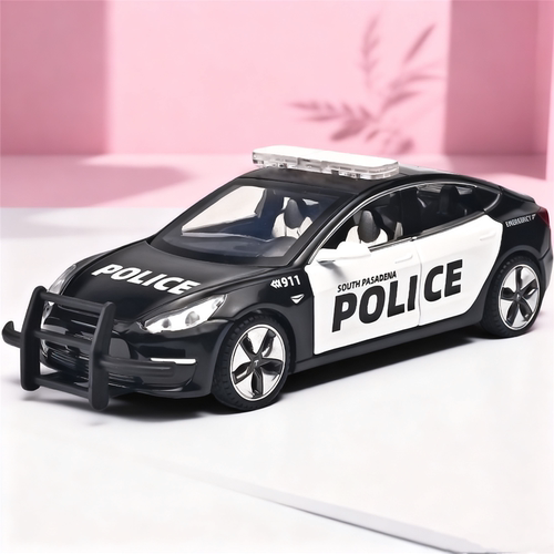 仿真特斯Model3警车汽车模型