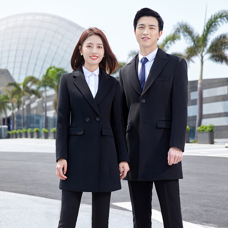 双面尼大衣男冬季商务正装