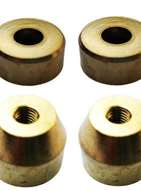 空竹杆手柄专用前箍后箍平面铜箍锥形尾箍组合手柄前后端堵头盖帽