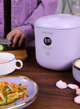 daewoo韩国大宇迷你电饭煲宝宝1一2人杂粮煮粥预约多功能小电饭锅